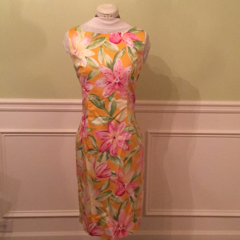 Floral dress beaded sequin size12 - Picture 1 of 5